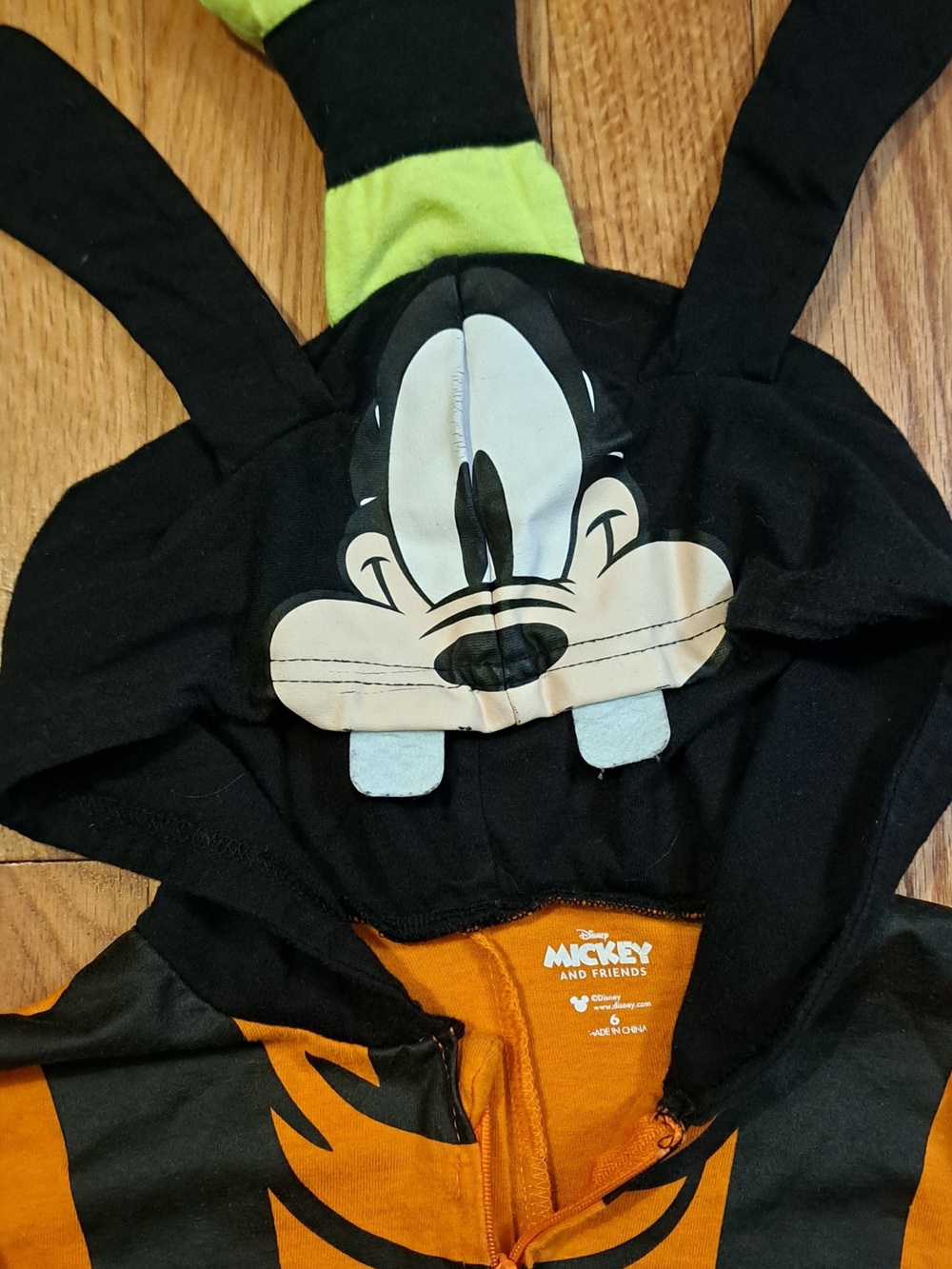 Disney Goofy Hooded Kids Coverall Onesie Cosplay Costume Zip Up Unisex 6